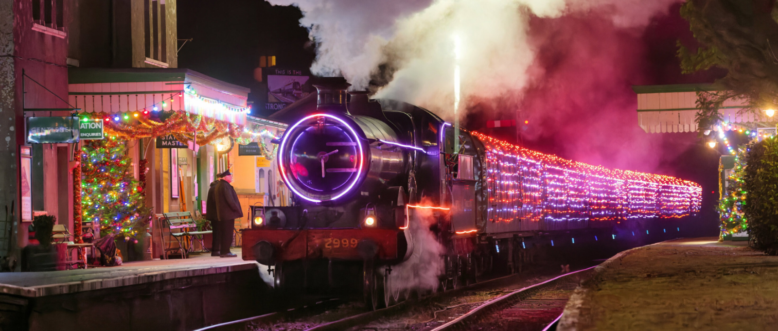 Steam Illuminations on The Watercress Line